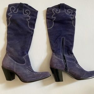 Used Suede Urban Cowboy Boots, size 7 1/2